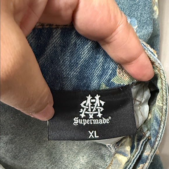 Floral Straight Leg Jeans - Picture 3 of 3